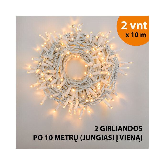 LED-tuled ProLED, 20 m, valge цена и информация | Jõulutuled | kaup24.ee