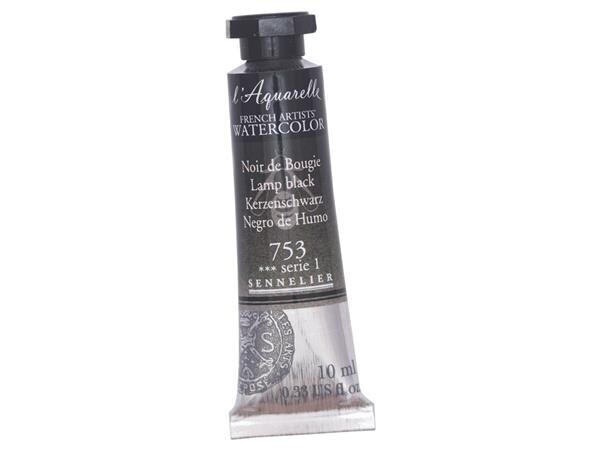 Akvarellvärv Sennelier l'Aquarelle 753 lamp black, 10ml hind ja info | Kunstitarbed, voolimise tarvikud | kaup24.ee