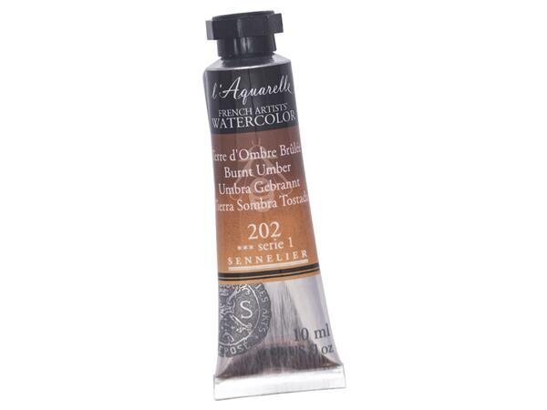 Akvarellvärv Sennelier l'Aquarelle 202 burnt umber, 10ml hind ja info | Kunstitarbed, voolimise tarvikud | kaup24.ee