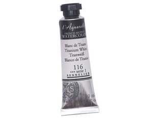 Akvarellvärv Sennelier l'Aquarelle 116 titanium white, 10ml цена и информация | Принадлежности для рисования, лепки | kaup24.ee