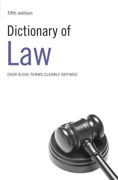 Dictionary of Law, 5th edition цена и информация | Majandusalased raamatud | kaup24.ee