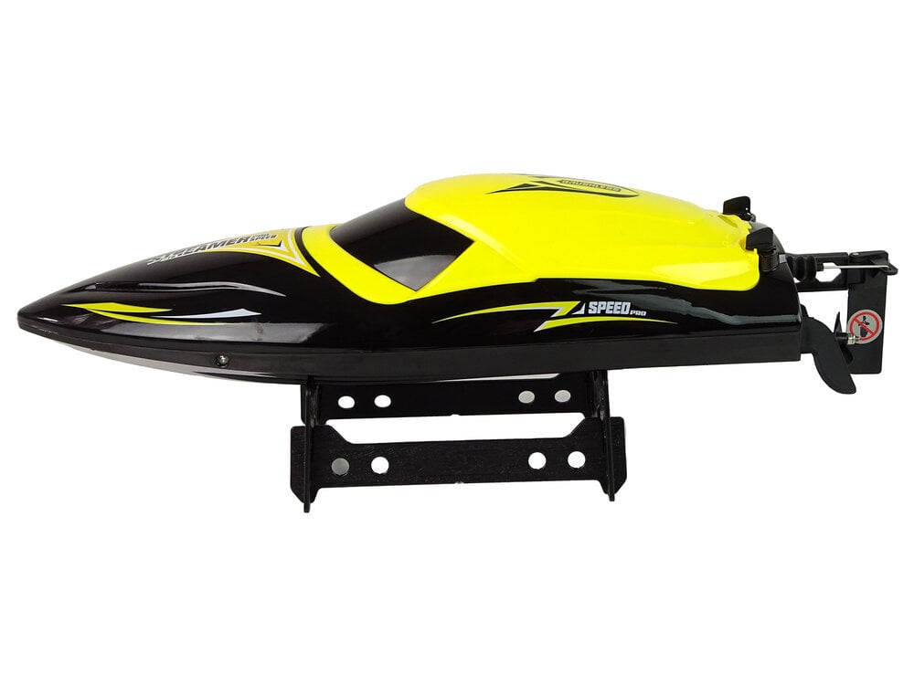 Kaugjuhitav mootorpaat 35 km/h, kollane hind ja info | Poiste mänguasjad | kaup24.ee