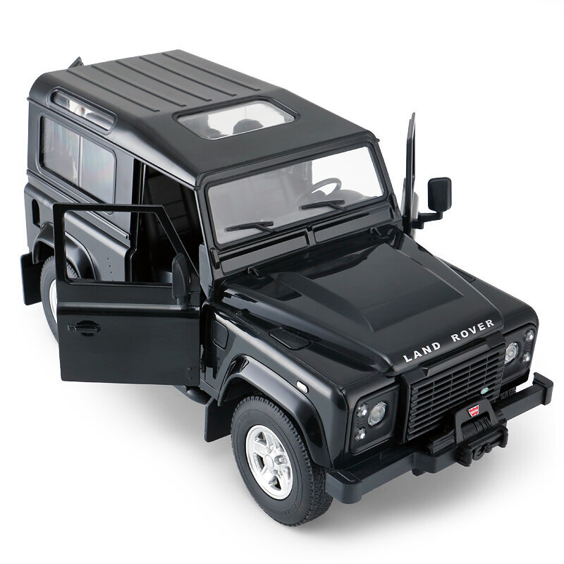 Maastur R/C Land Rover Defender 1:14, must цена и информация | Poiste mänguasjad | kaup24.ee