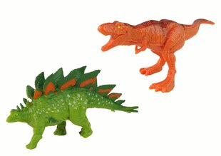 Набор фигурок динозавров и автомобилей, зеленый цена и информация | Игрушки для мальчиков | kaup24.ee