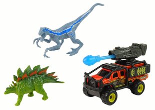 Набор фигурок динозавров и автомобилей, синий цена и информация | Развивающий мелкую моторику - кинетический песок KeyCraft NV215 (80 г) детям от 3+ лет, бежевый | kaup24.ee