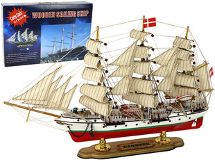 Деревянный корабль - парусник Danmark цена и информация | Игрушки для мальчиков | kaup24.ee