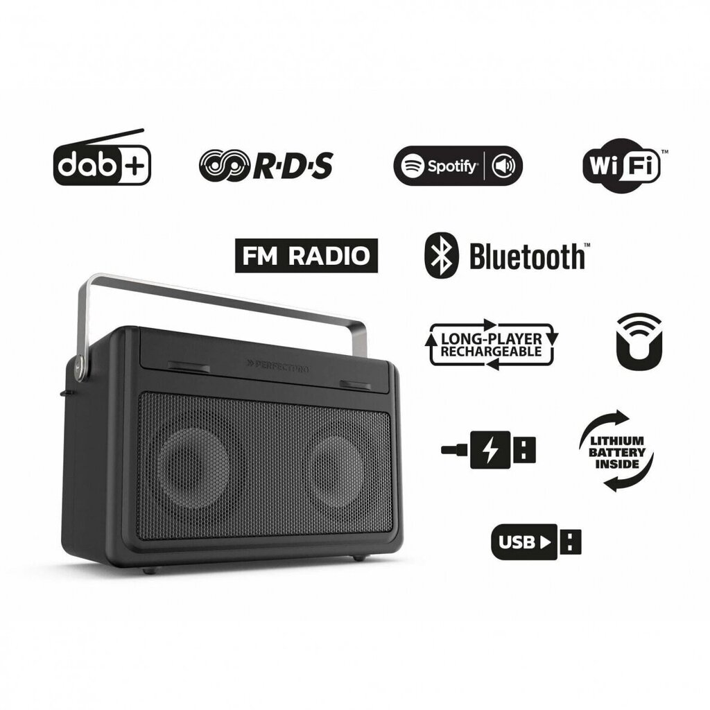 Kõlar mikrofoniga PerfectPro цена и информация | Raadiod ja äratuskellad | kaup24.ee