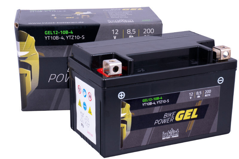 Aku mootorrataste jaoks Intact Battery-Power Gel YTZ10-S 12V 8,5Ah c20 150A hind ja info | Mootorrataste akud | kaup24.ee