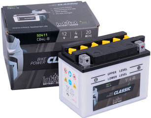 Аккумулятор для мотоциклов intAct Battery-Power Classic (CB4L-B) 12V 4Ah (c20) 20A (EN) цена и информация | Аккумуляторы | kaup24.ee