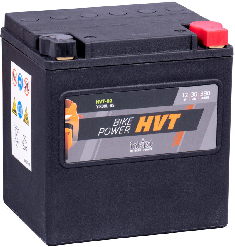 Aku mootorrataste jaoks intAct Battery-Power HVT YIX30L-BS 12V 30Ah c20 380A цена и информация | Mootorrataste akud | kaup24.ee