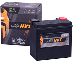 Аккумулятор для мотоциклов intAct Battery-Power HVT (YTX14-BS) 12V 14AH (c20) 250A (EN) цена и информация | Аккумуляторы | kaup24.ee