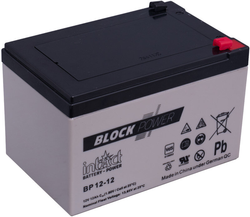 Aku intAct Block-Power 12V 12Ah c20 hind ja info | Mootorrataste akud | kaup24.ee