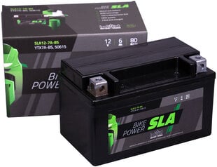 Аккумулятор для мотоциклов intAct Battery-Power SLA (YTX7A-BS) 6AH (c20) 80A (EN) цена и информация | Аккумуляторы | kaup24.ee