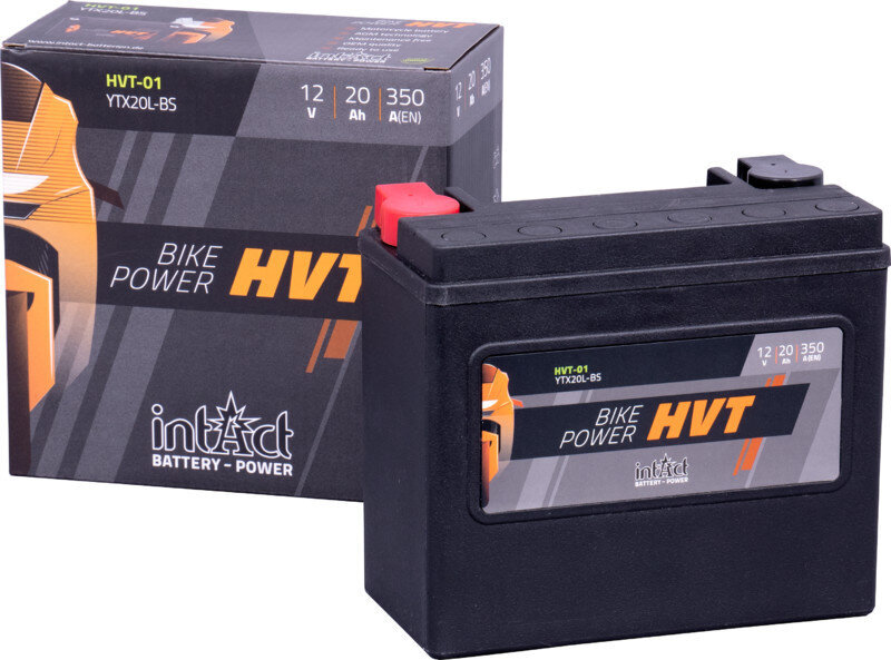 Aku mootorrataste jaoks intAct Battery-Power HVT YTX20L-BS 12V 20Ah c20 350A цена и информация | Mootorrataste akud | kaup24.ee