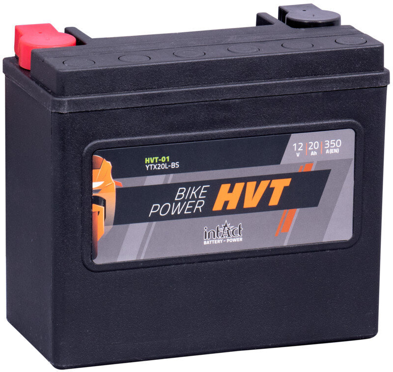 Aku mootorrataste jaoks intAct Battery-Power HVT YTX20L-BS 12V 20Ah c20 350A hind ja info | Mootorrataste akud | kaup24.ee