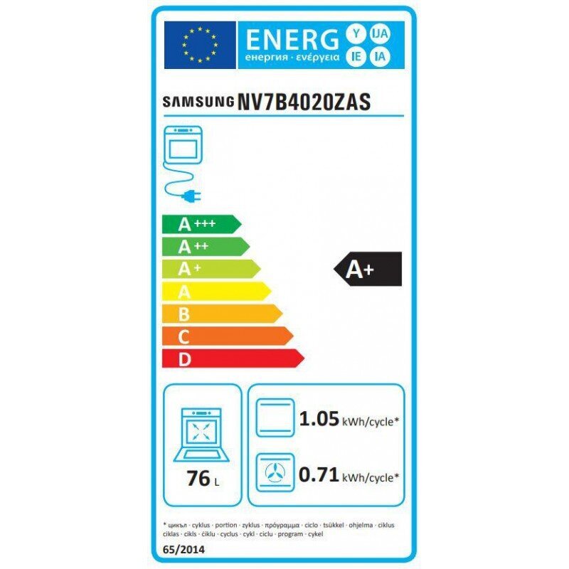 Samsung NV7B4020ZAS hind ja info | Ahjud | kaup24.ee