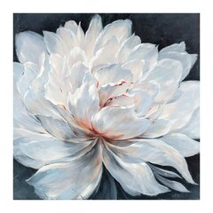 Картина 100x100cм, Белый цветок цена и информация | Настенные деревянные декорации | kaup24.ee