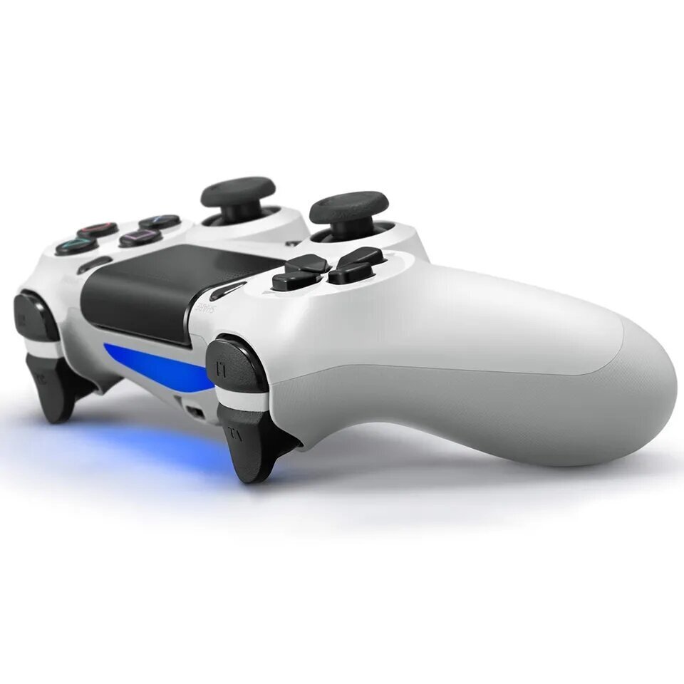 RE PlayStation 4 Doubleshock 4 V2 Wireless, Bluetooth, valge (PS4 /PC/PS5 / Android / iOS) hind ja info | Mängupuldid | kaup24.ee