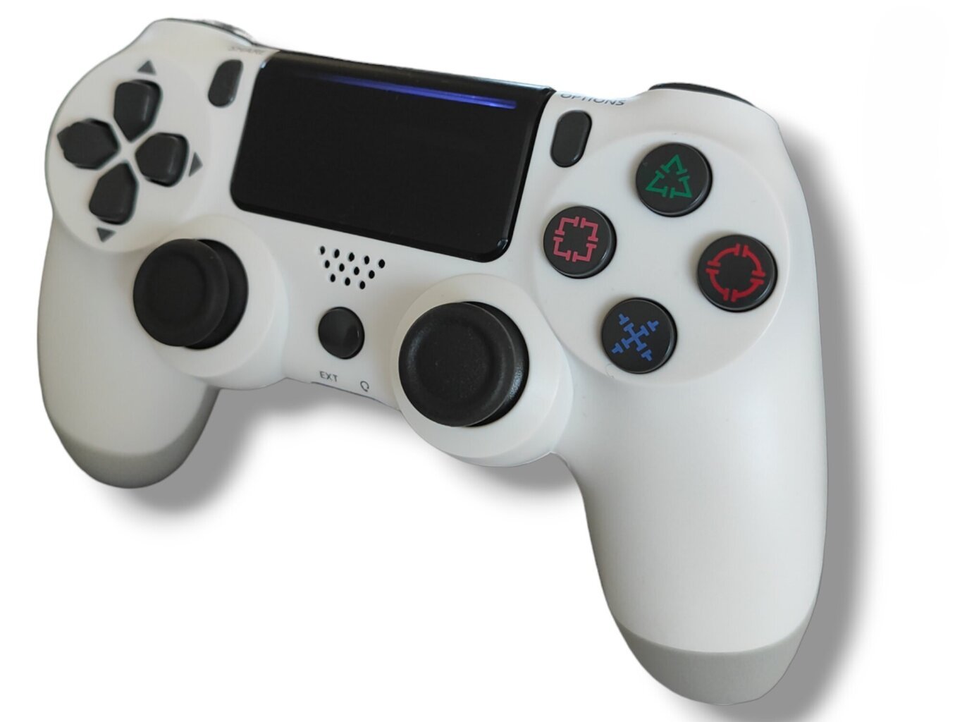 RE PlayStation 4 Doubleshock 4 V2 Wireless, Bluetooth, valge (PS4 /PC/PS5 / Android / iOS) hind ja info | Mängupuldid | kaup24.ee