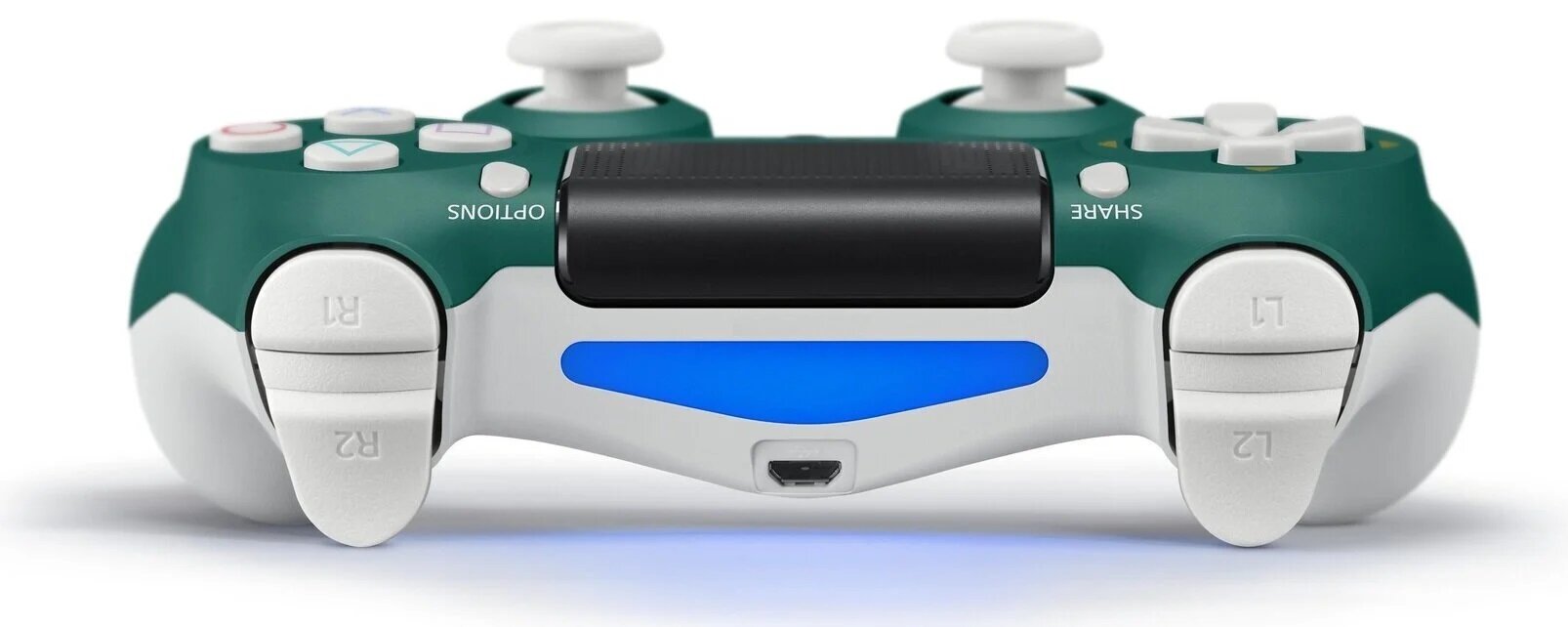 RE PlayStation 4 Doubleshock 4 V2 juhtmeta, Bluetooth, Alpine roheline (PS4 /PC/PS5 / Android / iOS) hind ja info | Mängupuldid | kaup24.ee