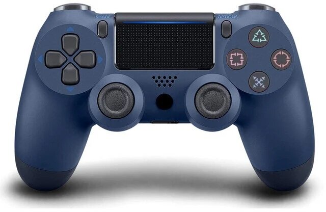 RE PlayStation 4 Doubleshock 4 V2 juhtmeta, Bluetooth, tumesinine (PS4 /PC/PS5 / Android / iOS) hind ja info | Mängupuldid | kaup24.ee