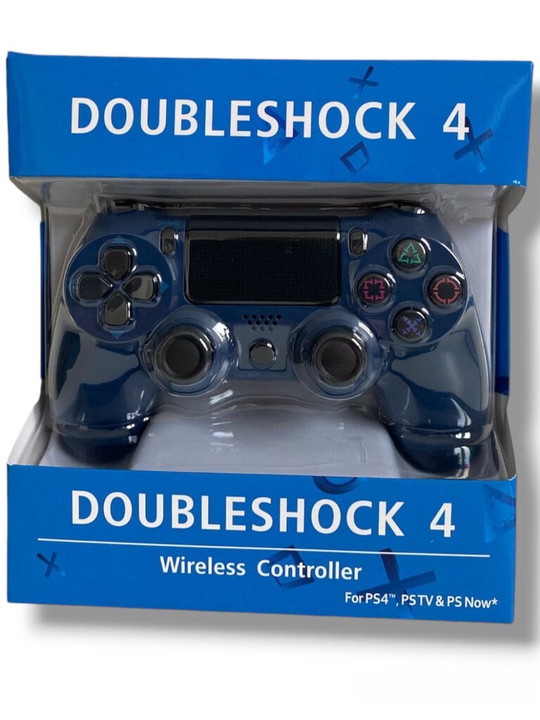 RE PlayStation 4 Doubleshock 4 V2 juhtmeta, Bluetooth, tumesinine (PS4 /PC/PS5 / Android / iOS) hind ja info | Mängupuldid | kaup24.ee