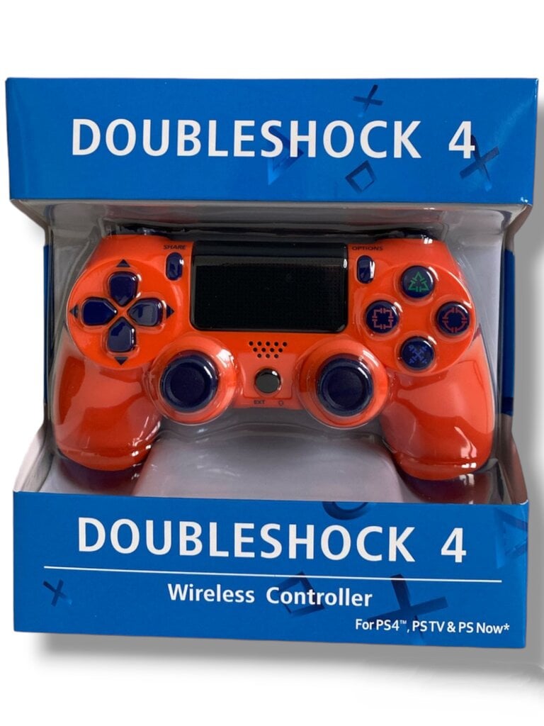 RE PlayStation 4 Doubleshock 4 V2 juhtmeta, Bluetooth, oranž (PS4 /PC/PS5 / Android / iOS) цена и информация | Mängupuldid | kaup24.ee