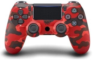 RE PlayStation 4 Doubleshock 4 V2 juhtmeta, Bluetooth, kamuflaažpunane (PS4 /PC/ PS5 / Android / iOS) цена и информация | Джойстики | kaup24.ee