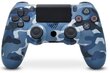 RE PlayStation 4 Doubleshock 4 V2 Wireless, Bluetooth, Camouflage Blue (PS4 /PC/PS5 / Android / iOS) цена и информация | Mängupuldid | kaup24.ee