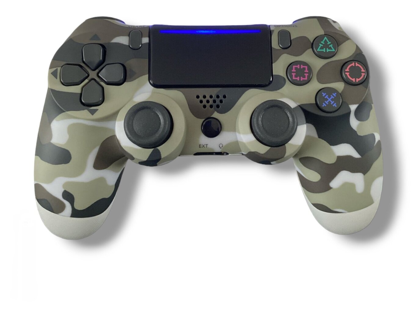 RE PlayStation 4 Doubleshock 4 V2 juhtmeta, Bluetooth, kamuflaažhall (PS4 /PC/PS5 / Android / iOS) цена и информация | Mängupuldid | kaup24.ee