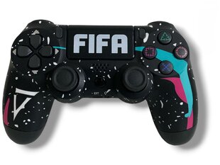 RE PlayStation 4 Doubleshock 4 V2 Wireless, Bluetooth, Fifa must (PS4 /PC/PS5 / Android / iOS) цена и информация | Джойстики | kaup24.ee