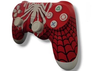 RE PlayStation 4 Doubleshock 4 V2 Wireless, Bluetooth, Spiderman punane (PS4 /PC/PS5 / Android / iOS) hind ja info | Mängupuldid | kaup24.ee