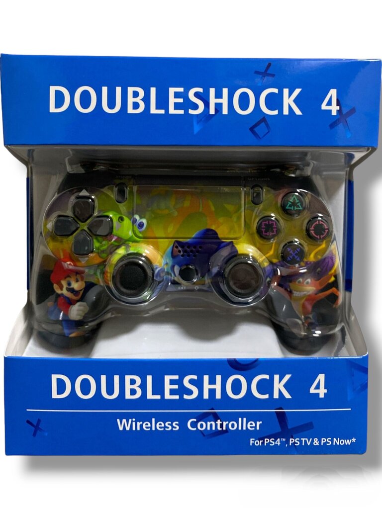 RE PlayStation 4 Doubleshock 4 V2 juhtmeta, Bluetooth, Mario-1 (PS4 /PC/PS5 / Android / iOS) hind ja info | Mängupuldid | kaup24.ee