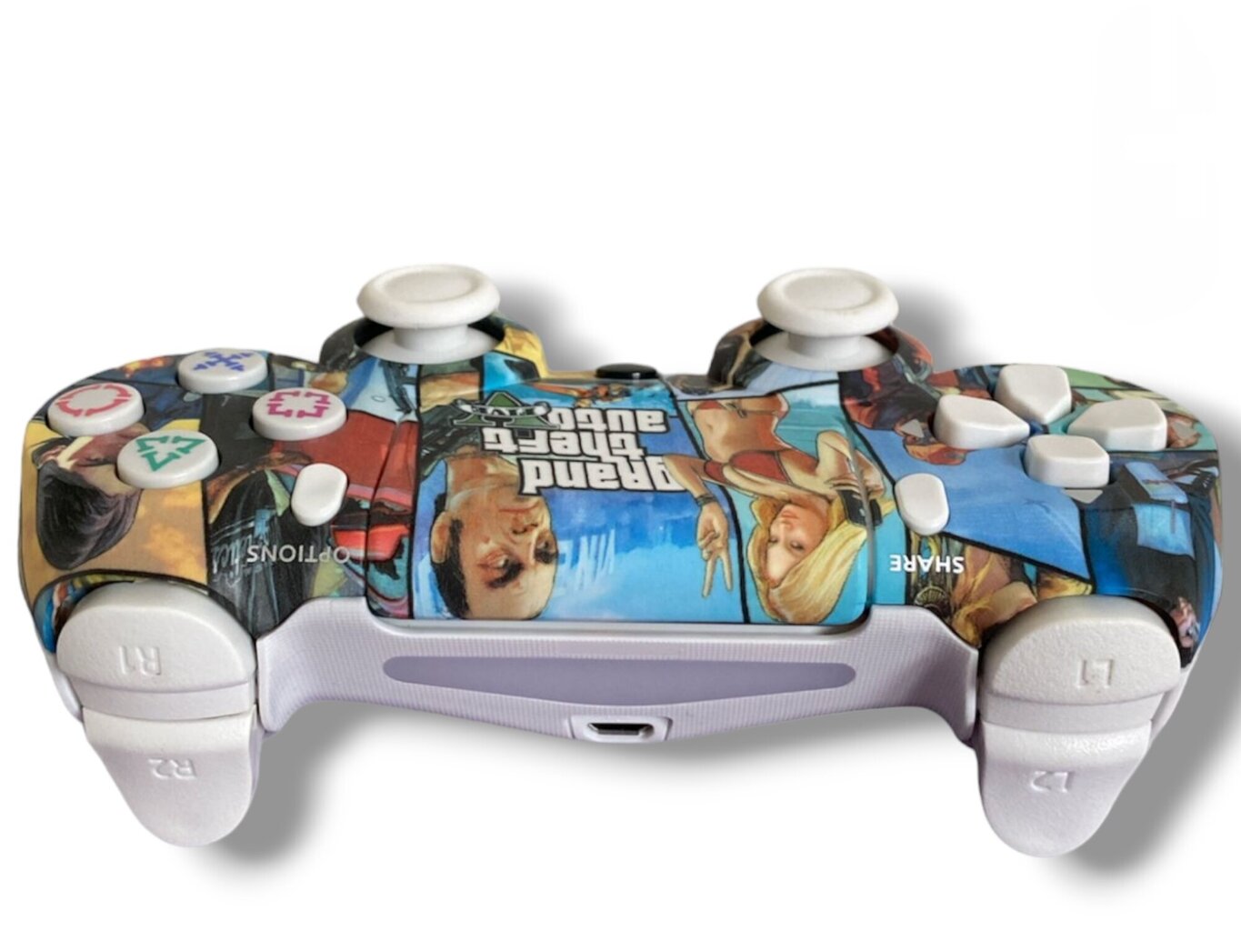 RE PlayStation 4 Doubleshock 4 V2 Wireless, Bluetooth, GTA V (PS4 /PC/PS5 / Android / iOS) hind ja info | Mängupuldid | kaup24.ee