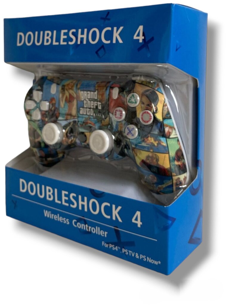 RE PlayStation 4 Doubleshock 4 V2 Wireless, Bluetooth, GTA V (PS4 /PC/PS5 / Android / iOS) hind ja info | Mängupuldid | kaup24.ee