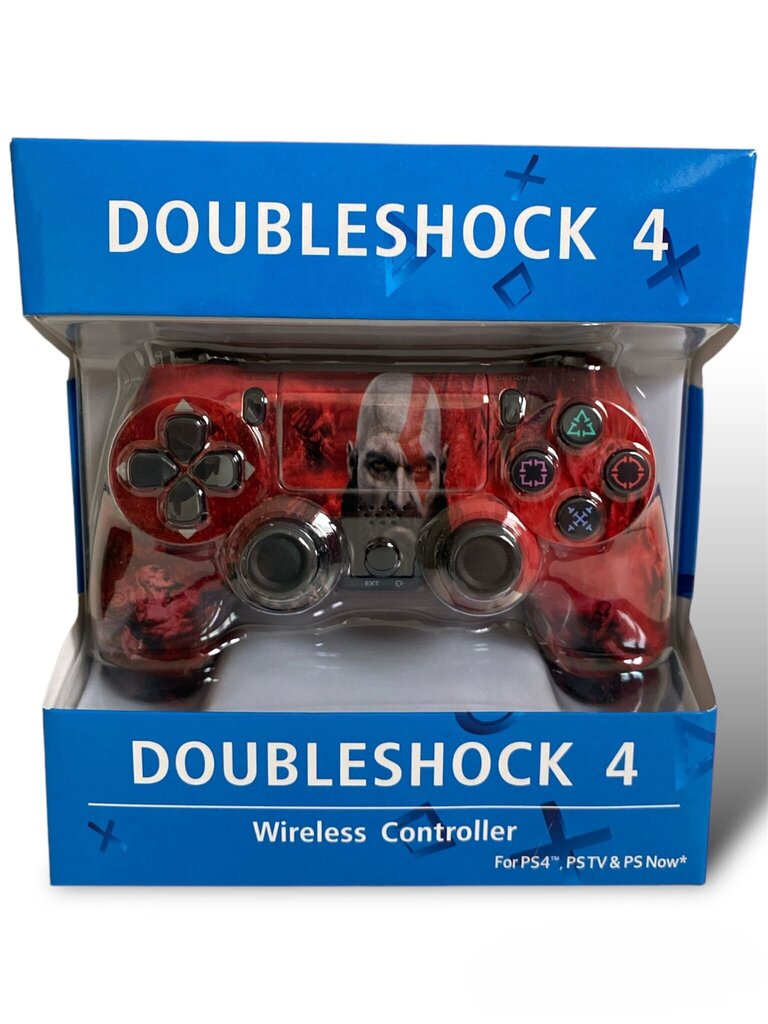 RE PlayStation 4 Doubleshock 4 V2 Wireless, Bluetooth, God of War punane (PS4 /PC/PS5 / Android / iOS) hind ja info | Mängupuldid | kaup24.ee