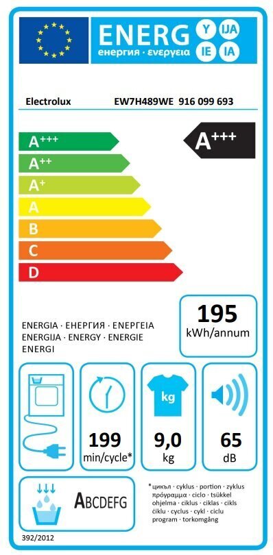 Electrolux EW7H489WE цена и информация | Pesukuivatid | kaup24.ee