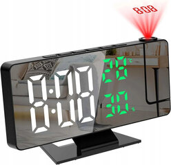 LED-projektoriga äratuskell peegliga hind ja info | Raadiod ja äratuskellad | kaup24.ee
