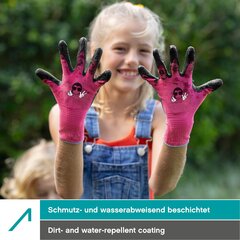 Töökindad lastele Ace, roosa/must, 3 tk hind ja info | Töökindad | kaup24.ee