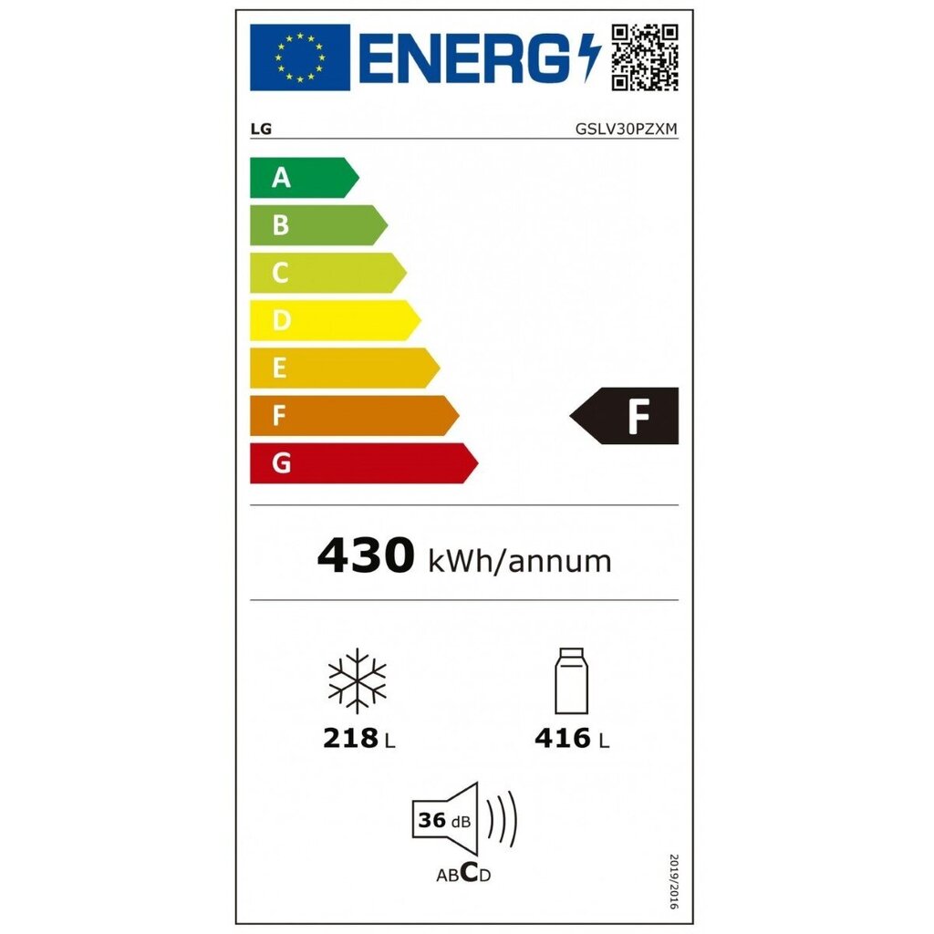 LG GSLV30PZXM 179 hind ja info | Külmkapid | kaup24.ee