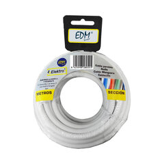 Кабель EDM 3 x 2,5 mm Белый 25 m цена и информация | Кабели и провода | kaup24.ee