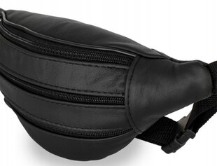 Кожаная поясная сумка мужская Reverse, чёрная цена и информация | Мужские сумки | kaup24.ee