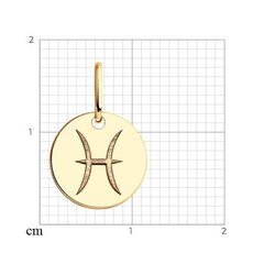 Kuldne sodiaak "Kalad"585 Aurum hind ja info | Kaelakeed | kaup24.ee