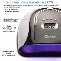 Лампа для ногтей LED+UV Clavier Sun C4 Plus 256Вт цена и информация | Аппараты для маникюра и педикюра | kaup24.ee
