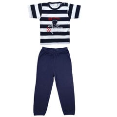Halux Laste lühikeste varrukatega pidžaamad, tumesinine hind ja info | Poiste hommikumantlid ja pidžaamad | kaup24.ee