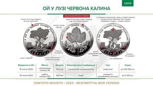 Ukraina Panga münt Oh, heinamaal on punane viburnum, hõbedane hind ja info | Numismaatika | kaup24.ee