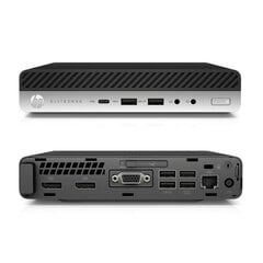 HP Outlet EliteDesk 800 35W G4 mini PC Intel® Core™ i5-8500T, 8GB RAM, 256GB SSD, Windows 10 Pro цена и информация | Стационарные компьютеры | kaup24.ee