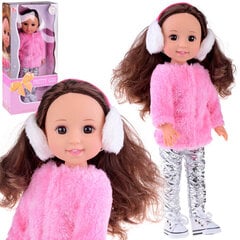 Nukk roosa karusnahaga, 38 cm hind ja info | Tüdrukute mänguasjad | kaup24.ee
