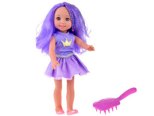 Кукла с фиолетовыми волосами, 38 см цена и информация | MUST Металлическая бутылочка с Ярким рисунком (без BPA) (500ml) для мальчиков от 3+ лет Серая с Машинкой | kaup24.ee