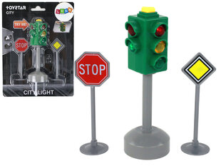 Interaktiivsed valgusfoorid ja märgid, 12 cm hind ja info | Poiste mänguasjad | kaup24.ee